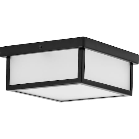 PROGRESS LIGHTING Box LED Black One-Light 10" LED Flush Mount P350114-031-30